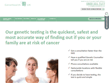 Tablet Screenshot of genehealthuk.com